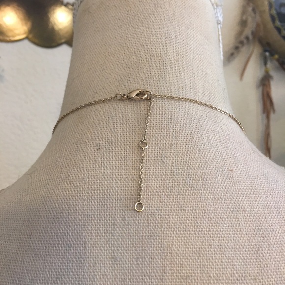 Gold plated tassel fringe rolo chain necklace - Picture 5 of 7